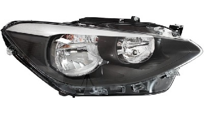 Far BMW Seria 1 F20 2011- tip bec H7/H7 electric cu motor HELLA, tip bec H7+H7, partea Dreapta