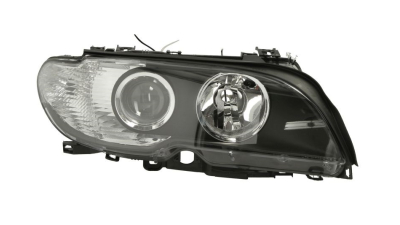 Far Bmw Seria 3 E46 Coupe/Cabrio 03.2003-09.2006 BestAutoVest fata dreapta 2011105E  tip bec H7+H7 silver , reflector negru
