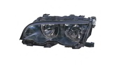 Far Bmw Seria 3 (E46) Coupe/Cabrio 07.2001-2003 .03 BestAutoVest fata stanga, tip bec H7+H7, reflector negru, fara motoras