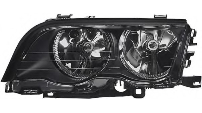Far Bmw Seria 3 (E46) Coupe/Cabrio 05.1999-06.2001 BestAutoVest fata stanga, tip bec H7+H7, reflector negru