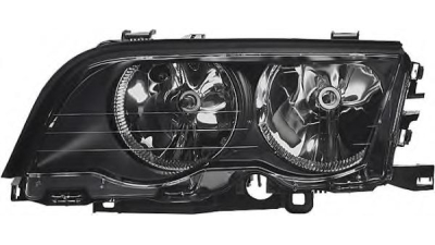 Far Bmw Seria 3 (E46) Coupe/Cabrio 05.1999-06.2001 BestAutoVest fata dreapta , reflector negru, tip bec H7+H7 fara suport becuri