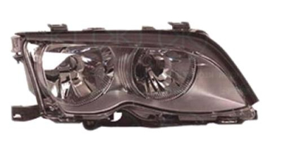 Far Bmw Seria 3 (E46) Sedan/Combi 06.1998-09.2001 TYC fata dreapta  rama titanium, tip bec H7+H7