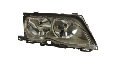 Far Bmw Seria 3 (E46) Sedan/Combi 10.2001-06.2005 TYC fata dreapta, tip bec H7+H7 , cu motoras, rama titanium