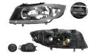 Far Bmw Seria 3 E90/E91 Sedan /Touring 11.2004- 08.2008 TYC fata dreapta tip bec H7+H7, reglare electrica, fara motoras, tip Valeo