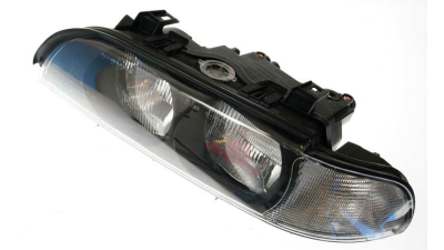 Far Bmw Seria 5 E39 01.1996-08.2000 BestAutoVest fata stanga tip bec H7+HB3 , semnalizare alba