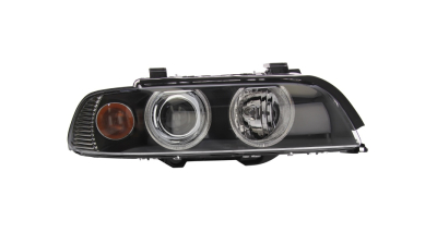Far Bmw Seria 5 E39 09.2000-06.2004 HELLA fata dreapta tip bec H7+H7 2016105H, semnalizare alba cu motoras