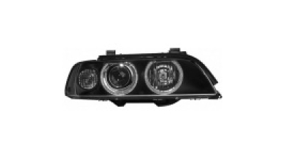 Far Bmw Seria 5 E39 09.2000-06.2004 HELLA fata stanga tip bec H7+H7 2016095H , semnalizare alba