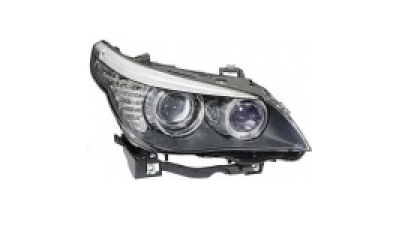 Far Bmw Seria 5 E60/E61 04.2007-06.2010 HELLA fata dreapta D1S+H8+H3, bixenon, DRL, Lumina curbe, fara becuri, balast si motoras reglare