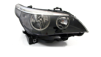 Far Bmw Seria 5 E60/E61 06.2003- -03.2007 HELLA fata dreapta H7+H7, semnalizator alb cu motoras reglare