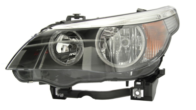 Far Bmw Seria 5 E60/E61 06.2003- -03.2007 HELLA fata stanga H7+H7, semnalizator alb cu motoras reglare