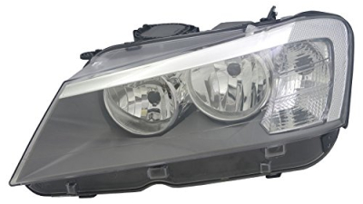 Far Bmw X3 (F25), 11.2010-04.2014, electric, tip bec H7+H7, are motoras, omologare ECE, 63127217287; 7217287, Stanga, Tyc
