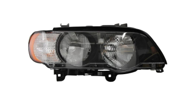 Far Bmw X5 01.1999-05.2003 TYC fata dreapta H7+HB3, semnalizator alb, 2050104E