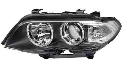 Far Bmw X5 05.2003-10.2006 HELLA fata stanga H1+H7, semnalizator alb