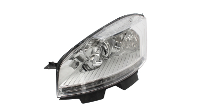 Far Citroen C4 PICASSO (UA/UD) 09.2010-TYC partea Stanga, semnalizator alb, Bec H1 + H7, reglaj electric