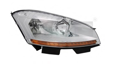 Far Citroen C4 PICASSO (UA/UD) 10.2006-06.2013 HELLA partea Dreapta, Bec H1 + H7, reglaj electric