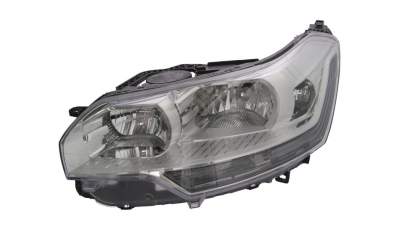 Far Citroen C5 (RD/TD) 01.2008-09.2010 TYC partea Stanga , cu lumina viraje, tip bec H1+H7+H7, reglaj electric fara motoras