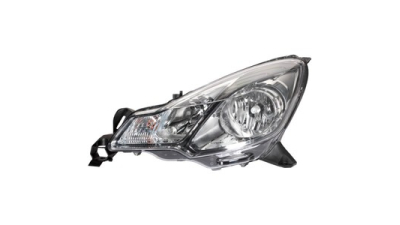 Far Citroen C3 03.2010- VISTEON partea Stanga H1+H7, cu rama neagra, cu reglare electrica