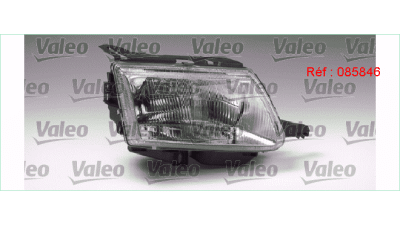 Far Citroen Saxo 03.1996-09.1999 VALEO partea Dreapta, tip bec H4, reglaj manual/ electric
