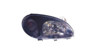 Far Daewoo Lanos (KLAT/J100) Sedan/Hatchback 01.1997-12.2008 DEPO partea Dreapta,tip bec H4, rama neagra