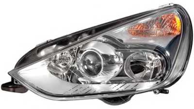 Far Ford Galaxy (Wa6), Ford S-Max (Wa6), 2006-2015, HELLA partea Dreapta D1S+H1+H1 cu motoras, cu lumina viraje