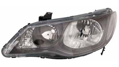 Far Honda Civic Sedan 10.2005-12.2011 DEPO partea Stanga cu bec HB3+HB4 , culoare reflector negru
