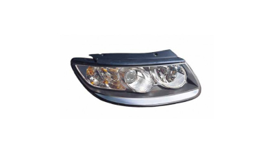 Far Hyundai Santa Fe (CM) 06.2009-08.2012 DEPO partea Dreapta tip bec H7+H7, Negru