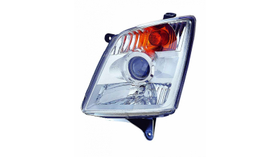 Far Isuzu D-MAX 2007-2012 DEPO partea Dreapta, tip bec H7+HB3, cu lupa, reglaj manual/ electric