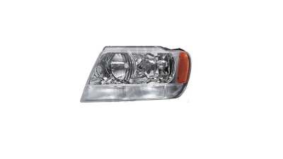Far Jeep Grand Cherokee 05.1999-12.2004 DEPO partea Stanga , tip bec HB3A+HB4A fara motoras, semnalizator alb, culoare argintiu