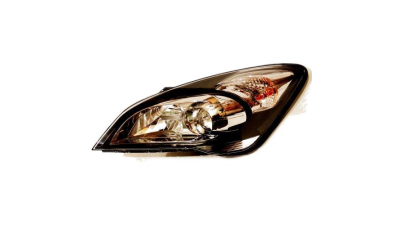 Far Kia Ceed (ED) 08.2009-08.2012 TYC partea Dreapta, tip bec H1+H7 fara motoras, reglaj electric, culoare negru, cu lupa