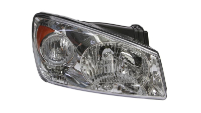 Far Kia Cerato (FE) 04.2004-10.2006 DEPO partea Dreapta, tip bec H4 cu motoras, culoare argintiu