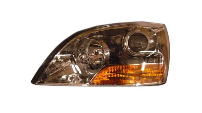 Far Kia Sorento 07.2007-04.2004 TYC partea Dreapta, tip bec H1+H7 fara motoras, semnalizator orange, reglaj electric, cu lupa