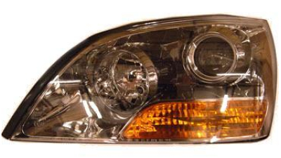 Far Kia Sorento (JC) 07.2007-04.2008 TYC partea Stanga, tip bec H1+H7 fara motoras, semnalizator orange, reglaj electric, cu lupa