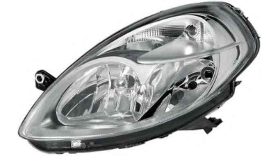 Far Lancia Ypsilon (843) 09.2006-06.2011 HELLA partea Dreapta, tip bec H3+H7 cu motoras
