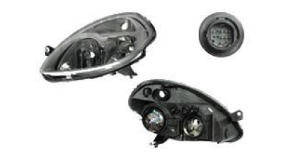 Far Lancia Ypsilon (843) 09.2006-06.2011 TYC partea Dreapta, tip bec H3+H7 cu motoras