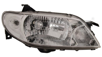 Far Mazda 323 01.2001-09.2003 TYC dreapta fata, tip bec H4,  reglaj electric