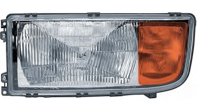 Far Mercedes Actros (1831-4148) 09.1996-09.2002 DEPO partea Dreapta, tip bec H4, 24V, reglaj electric, semnalizator orange