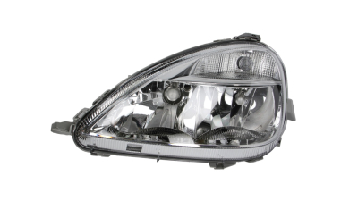 Far Mercedes Clasa A (W168) 08.2000-08.2004 DEPO partea Stanga, tip bec H4+H7, reglaj pneumatic