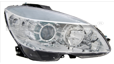 Far Mercedes Clasa C (W204), Clasa CLC (CL203) 03.2007-03.2011 TYC partea Stanga, tip bec H7+H7, reglaj electric, tip far AL