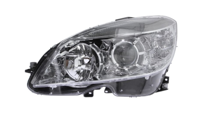 Far Mercedes Clasa C (W204) 03.2007-09.2007 TYC partea Stanga, tip bec H7+H7, reglaj electric, tip far AL