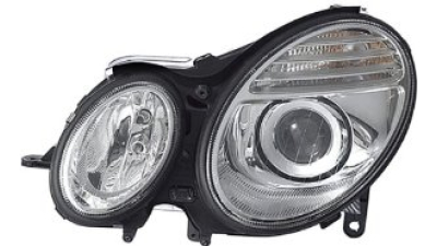 Far Mercedes Clasa E (W211) Sedan/Combi 06.2006- HELLA partea Stanga D1S+H7