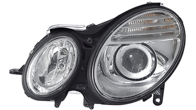 Far Mercedes Clasa E (W211) Sedan/Combi 06.2006- HELLA partea Stanga, tip bec H7+H7