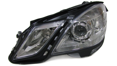 Far Mercedes Clasa E (W212) Sedan/Combi 09.2009-02.2013 partea Stanga, tip bec H7+H7, reglare electrica, cu motoras, TYC 20-12098-05-2
