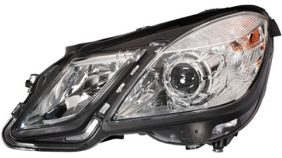Far Mercedes Clasa E (W212) Sedan/Combi 09.2009-02.2013 HELLA partea Stanga, tip bec H7+H7, reglare electrica