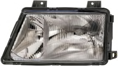 Far Mercedes Sprinter 208-414 01.1995-03.2000 HELLA partea Stanga, tip bec H1+H1+H1, reglare pneumatica, cu far ceata