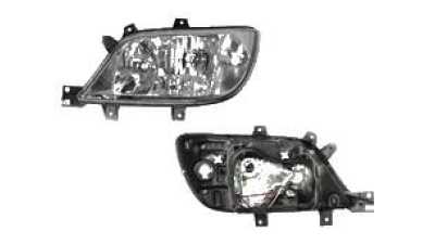 Far Mercedes Sprinter 208-416 01.2003-07.2006 BestAutoVest partea Stanga, tip bec H3+H7+H7, cu far ceata, reglare electrica fara motoras