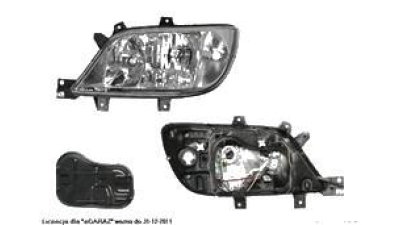 Far Mercedes Sprinter 208-416 01.2003-07.2006 BestAutoVest partea Dreapta, tip bec H3+H7+H7 , reglare electrica cu motoras