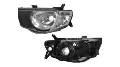 Far Mitsubishi L200 cabina lunga 12.2005-04.2010 DEPO partea Stanga, tip bec H4 fara motoras , cu semnalizator alb