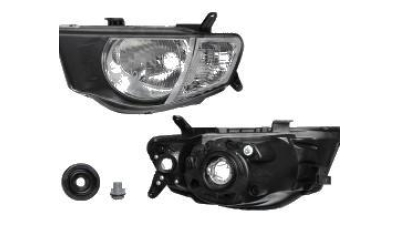 Far Mitsubishi L200 cabina lunga 12.2005-04.2010 DEPO partea Dreapta, tip bec H4 fara motoras , cu semnalizator alb
