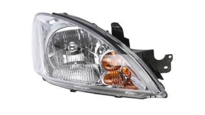 Far Mitsubishi Lancer 09.2003-09.2007 TYC partea Dreapta, tip bec H4 fara motoras, culoare rama argintiu