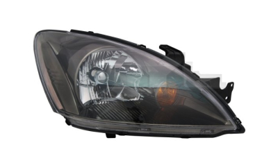 Far Mitsubishi Lancer (CS) 09.2003-09.2007 TYC partea Stanga, tip bec H4 fara motoras, reglare electrica, culoare rama neagra